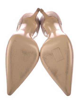Giorgio Armani Suede D'Orsay Pumps