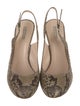 Giorgio Armani Snakeskin Animal Print Slingback Pumps