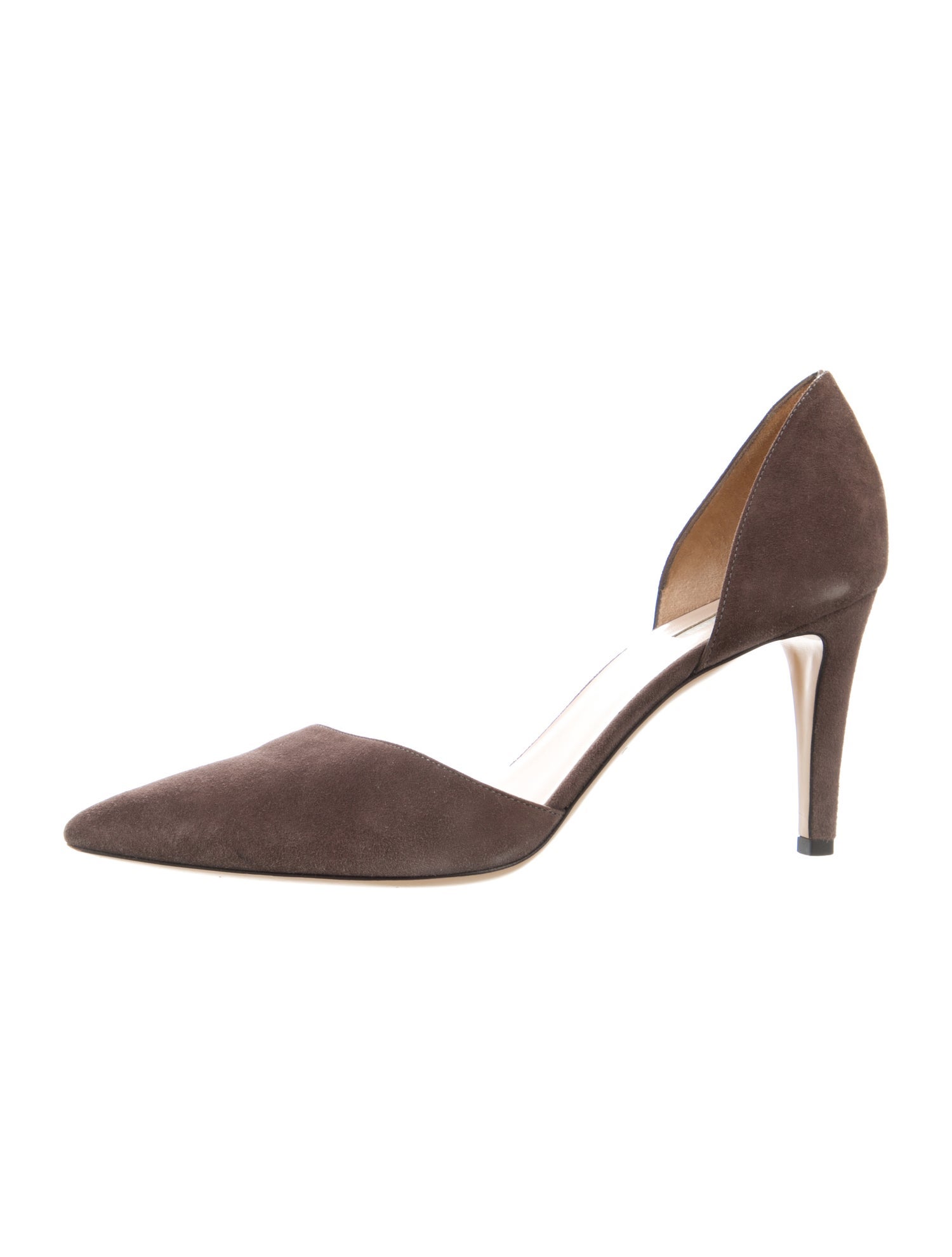 Giorgio Armani Suede D'Orsay Pumps
