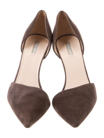 Giorgio Armani Suede D'Orsay Pumps