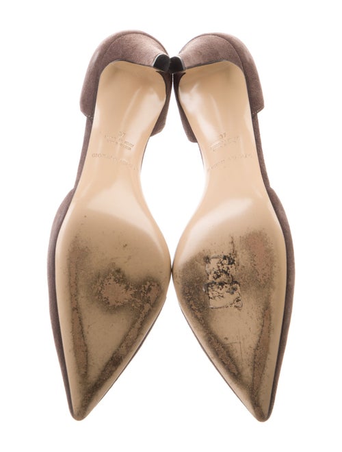 Giorgio Armani Suede D'Orsay Pumps