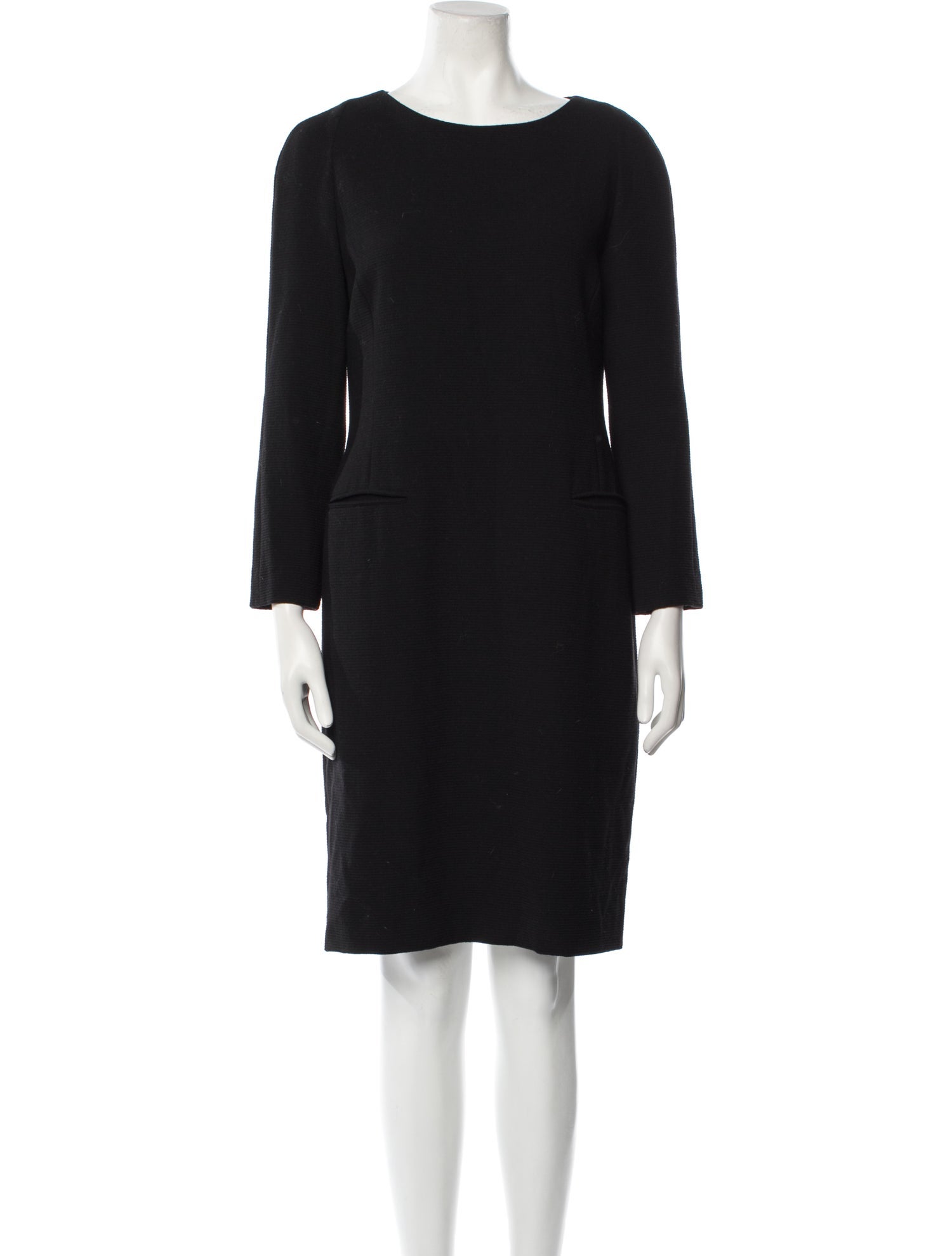 Giorgio Armani Virgin Wool Knee-Length Dress