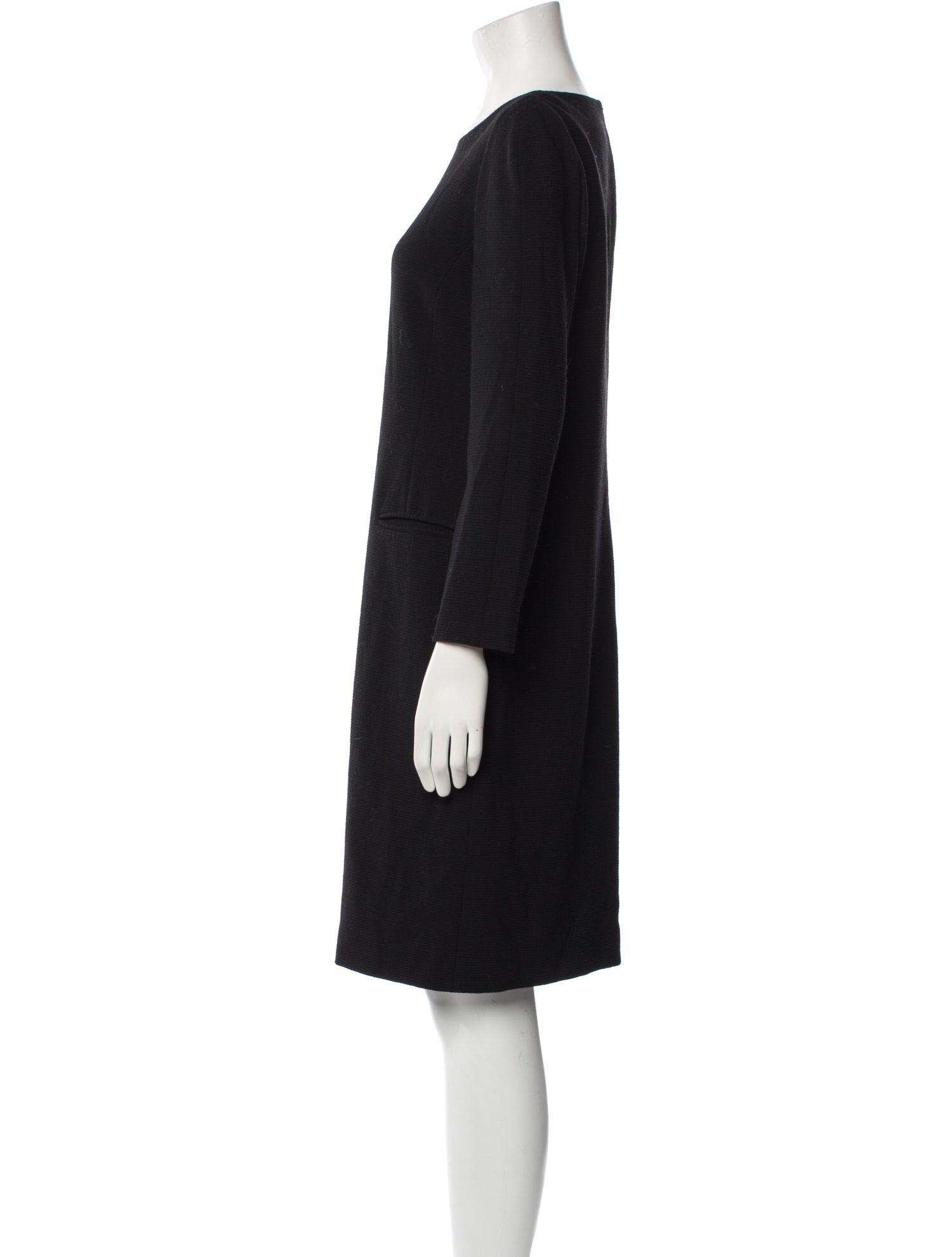 Giorgio Armani Virgin Wool Knee-Length Dress