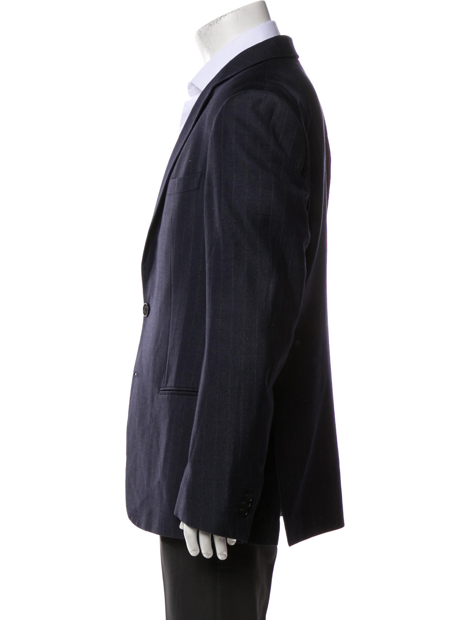 Giorgio Armani Virgin Wool Striped Blazer