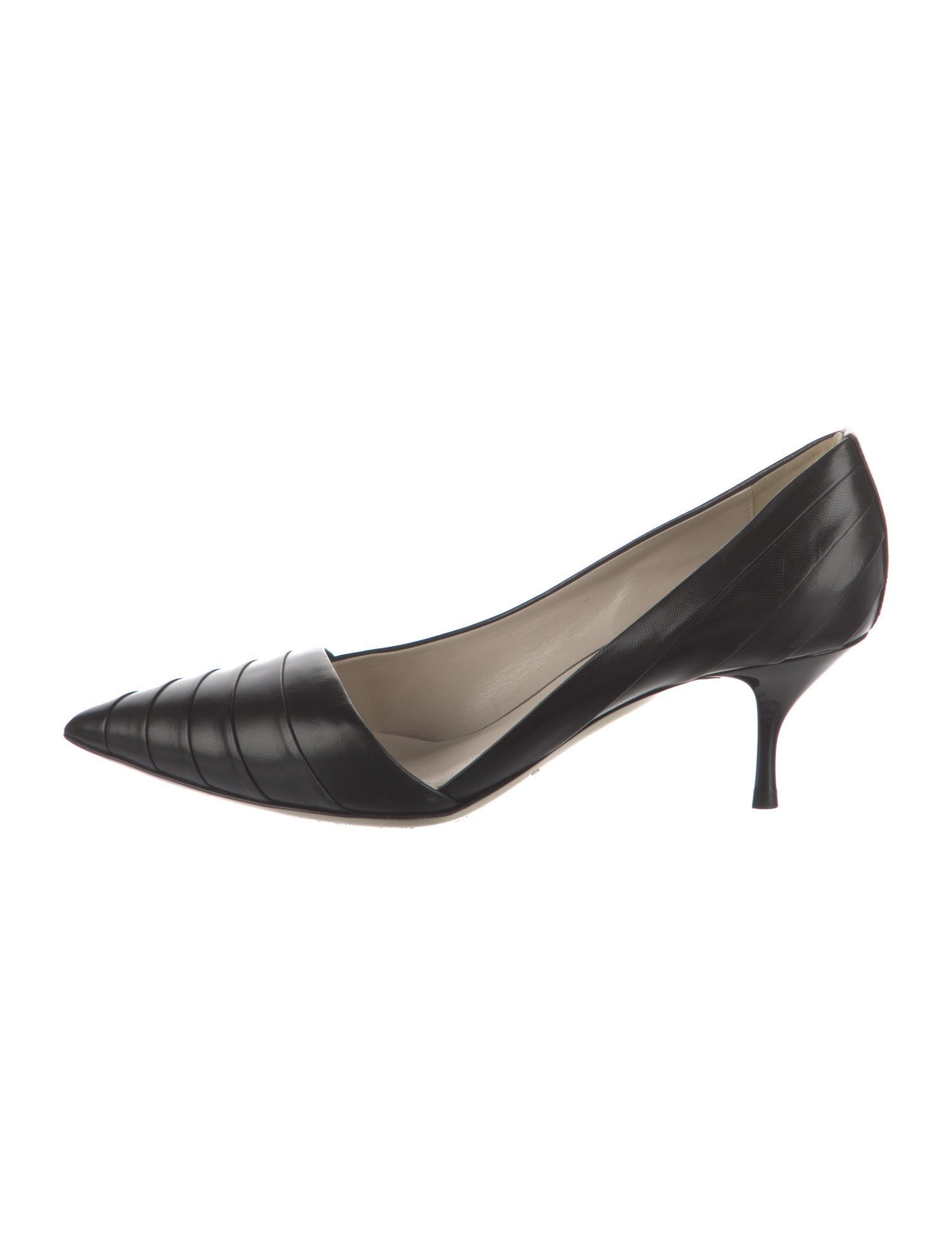Giorgio Armani Leather D'Orsay Pumps