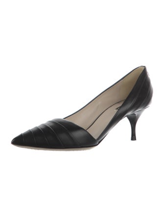 Giorgio Armani Leather D'Orsay Pumps