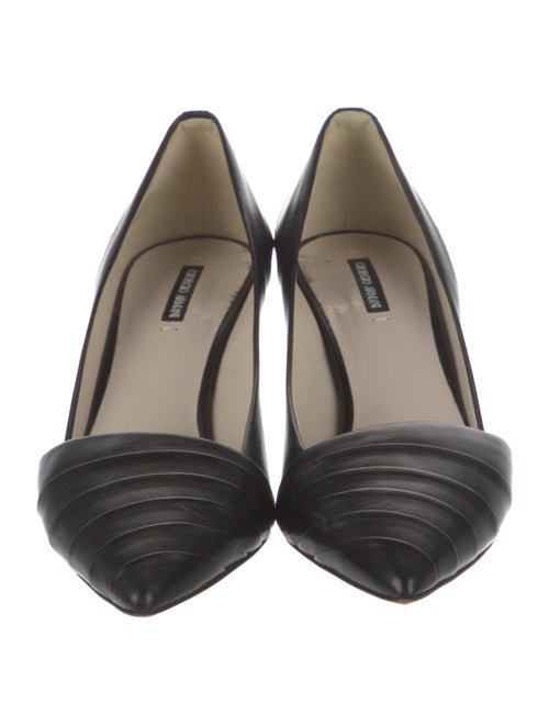 Giorgio Armani Leather D'Orsay Pumps