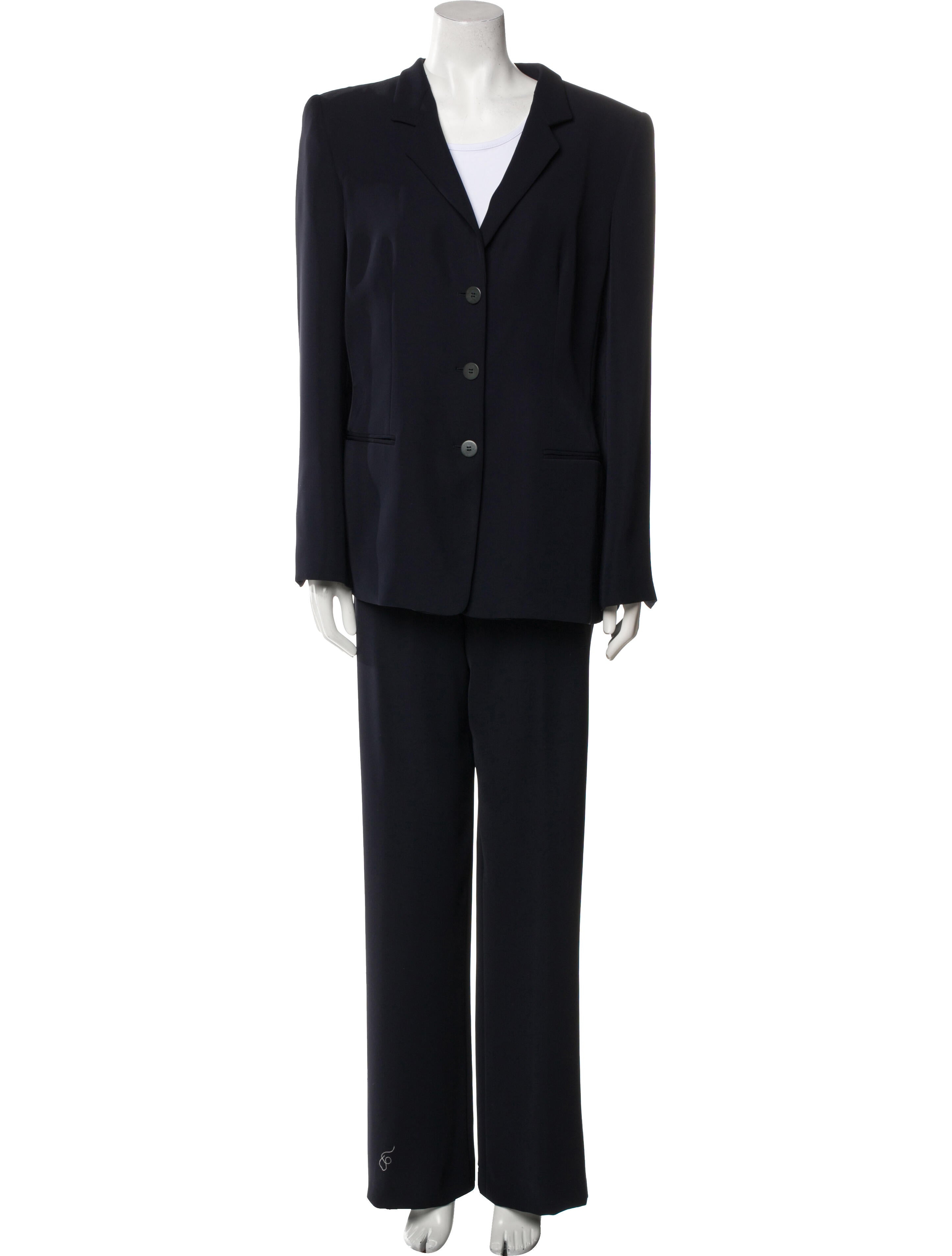 Giorgio Armani Ruffle Embellishment Pantsuit w/ Tags