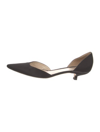 Giorgio Armani Satin D'Orsay Flats