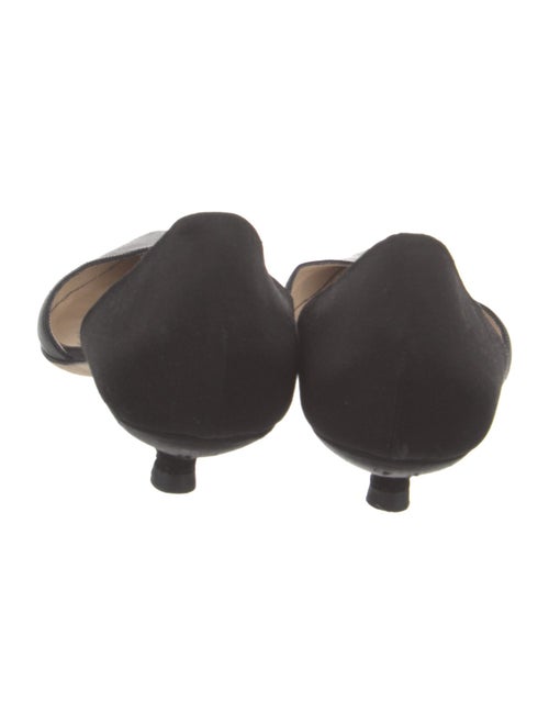 Giorgio Armani Satin D'Orsay Flats