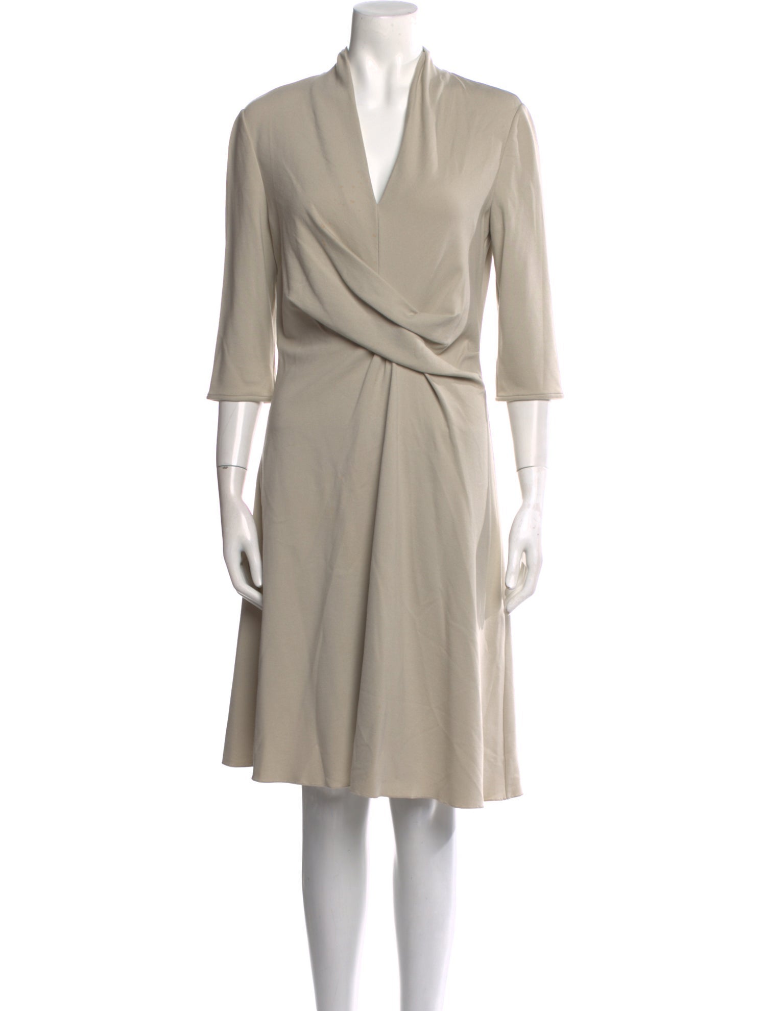 Giorgio Armani V-Neck Knee-Length Dress