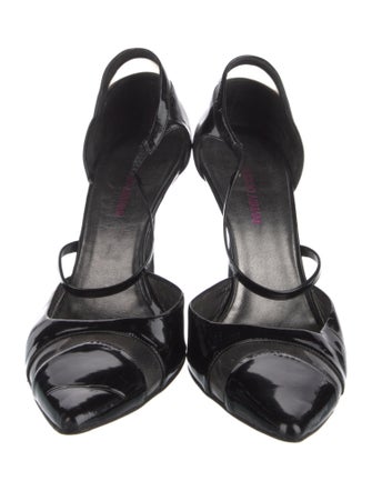 Giorgio Armani Patent Leather D'Orsay Pumps