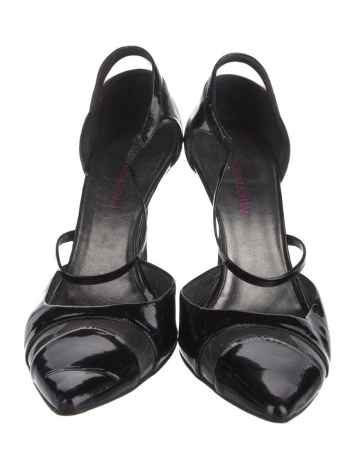 Giorgio Armani Patent Leather D'Orsay Pumps