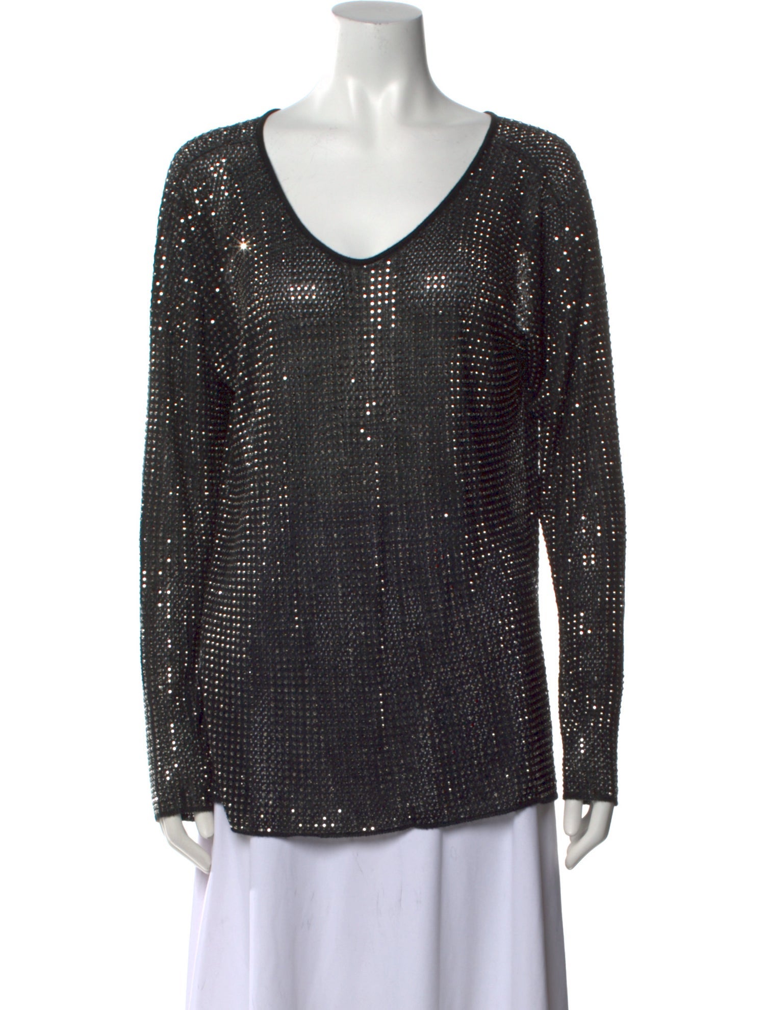 Giorgio Armani Cashmere Scoop Neck Top