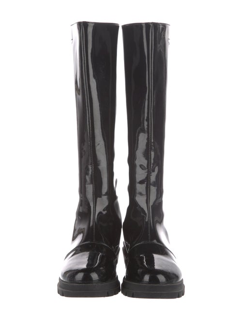 Giorgio Armani Patent Leather Rain Boots