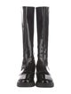 Giorgio Armani Patent Leather Rain Boots