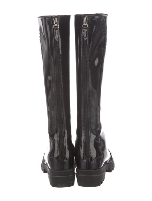 Giorgio Armani Patent Leather Rain Boots