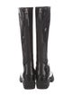 Giorgio Armani Patent Leather Rain Boots