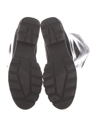 Giorgio Armani Patent Leather Rain Boots