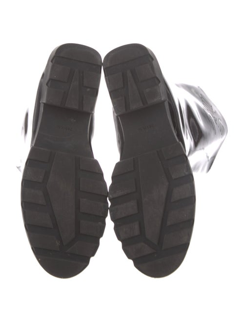 Giorgio Armani Patent Leather Rain Boots