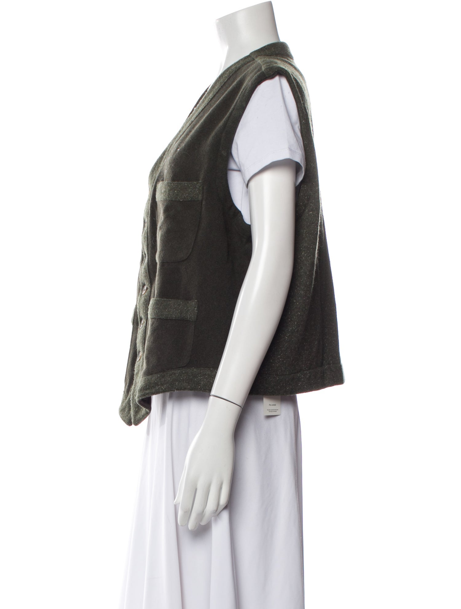 Giorgio Armani Wool Plaid Print Vest