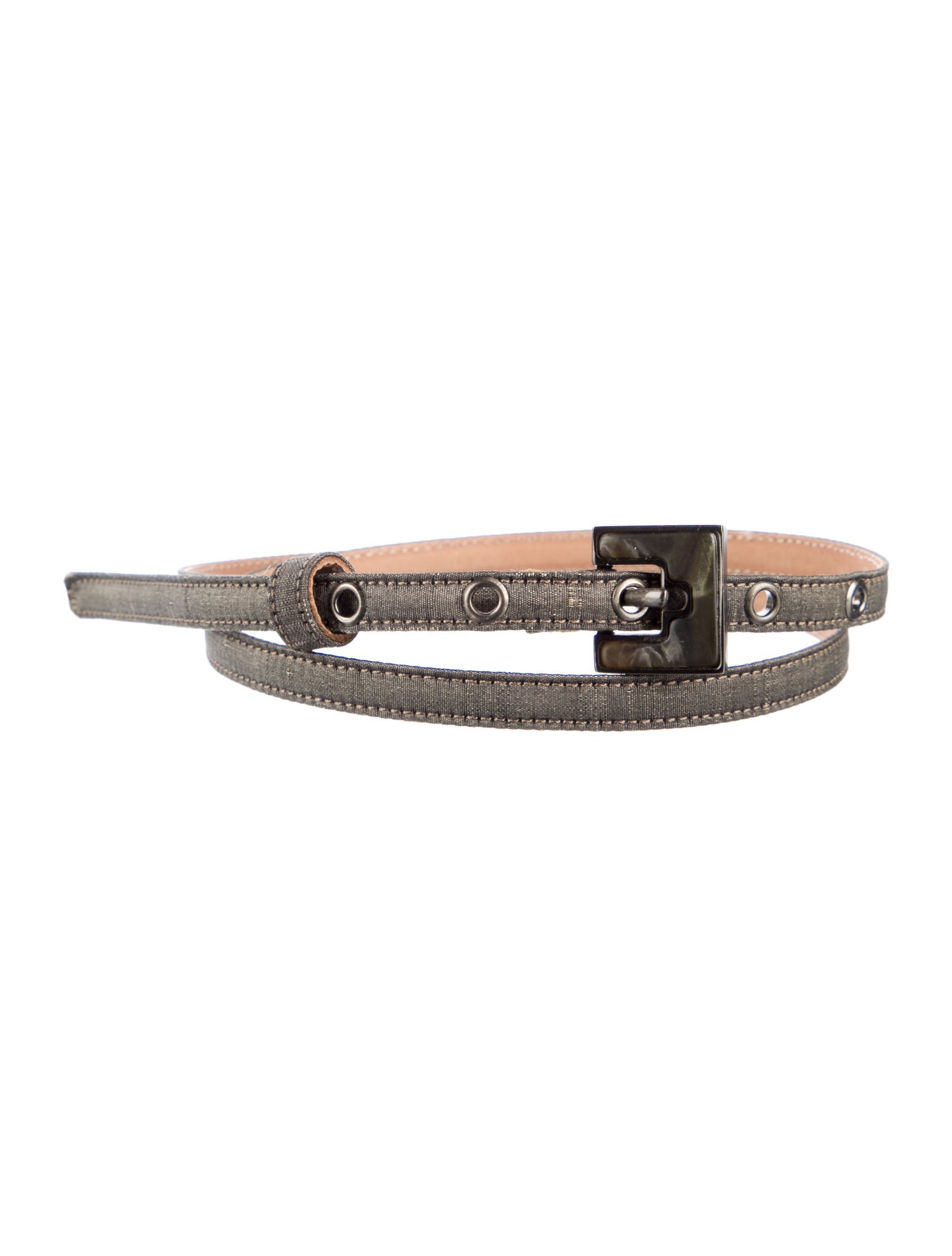 Giorgio Armani Skinny Canvas Belt