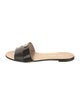 Giorgio Armani Leather Slides