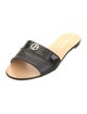 Giorgio Armani Leather Slides