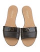 Giorgio Armani Leather Slides