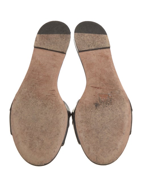 Giorgio Armani Leather Slides