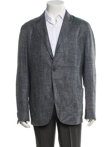 Giorgio Armani Outerwear Tweed Pattern Coat Us44, It54 | XXL