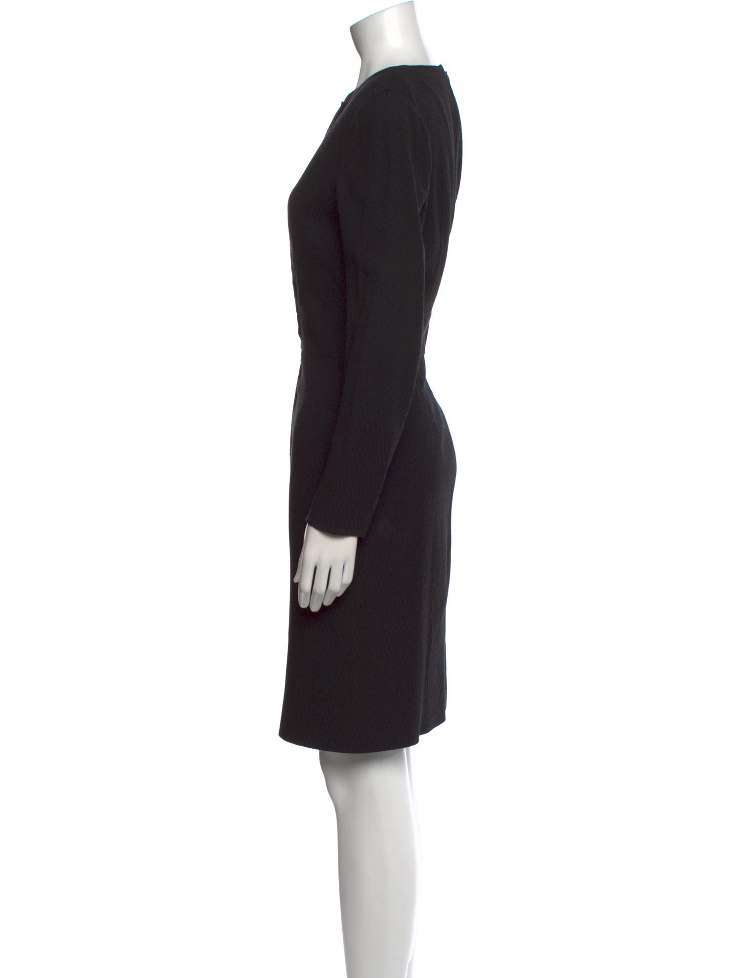 Giorgio Armani Bateau Neckline Knee-Length Dress