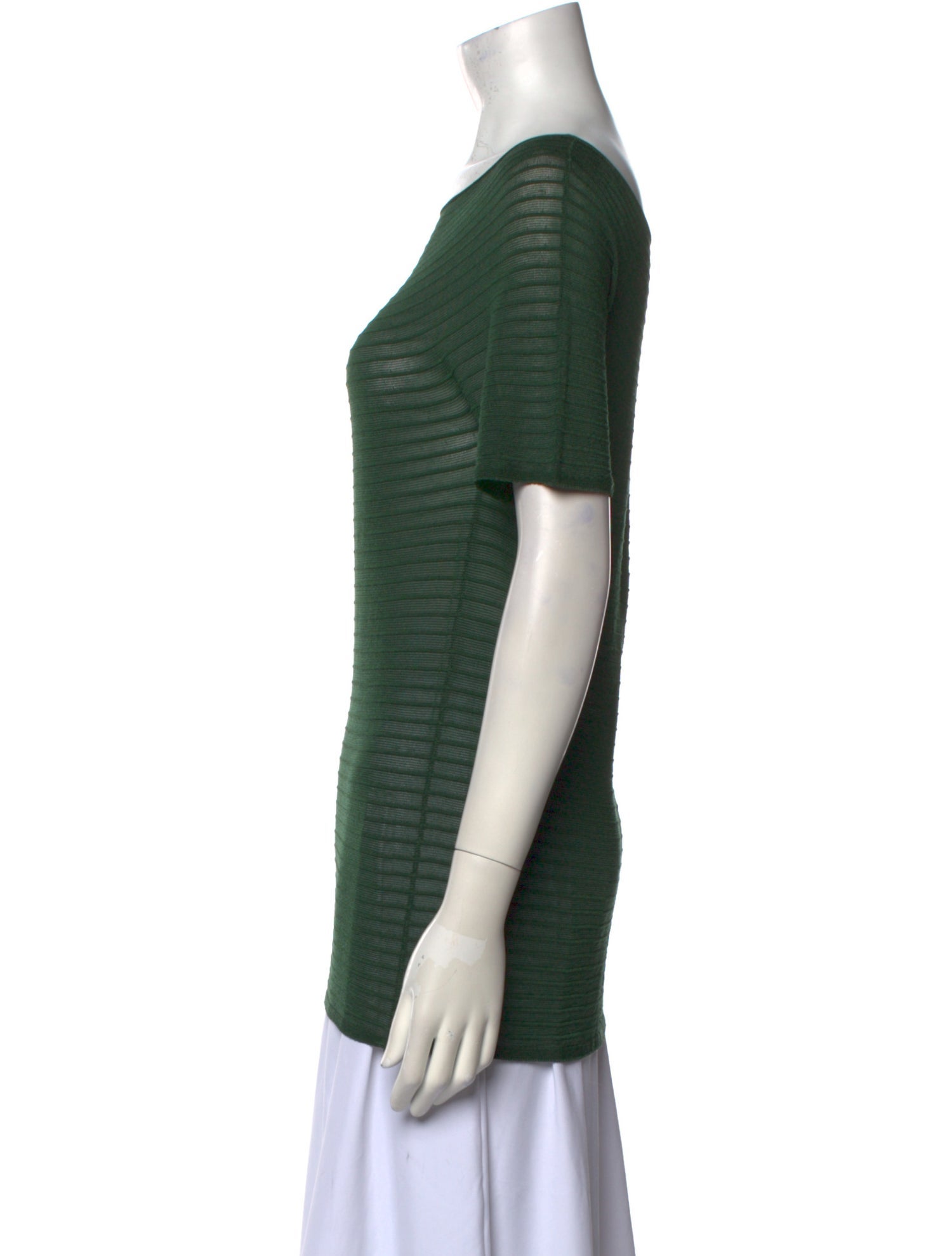 Giorgio Armani Bateau Neckline Short Sleeve T-Shirt