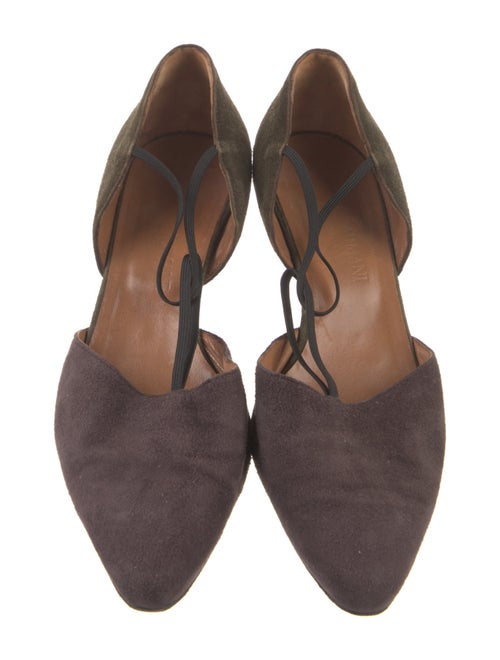 Giorgio Armani Suede T-Strap Pumps