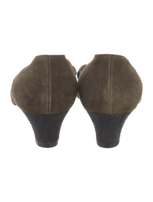 Giorgio Armani Suede T-Strap Pumps