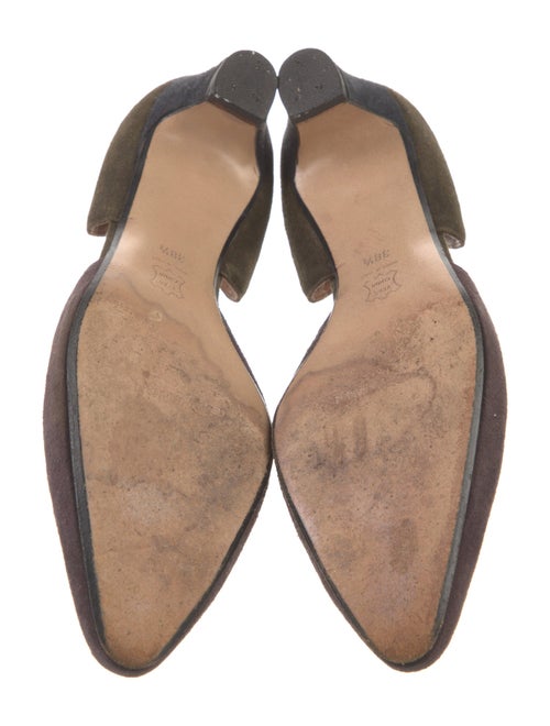 Giorgio Armani Suede T-Strap Pumps