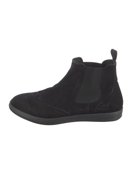 Giorgio Armani Suede Chelsea Boots