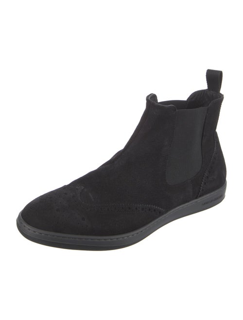 Giorgio Armani Suede Chelsea Boots