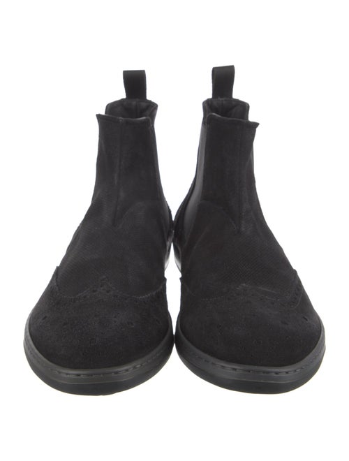 Giorgio Armani Suede Chelsea Boots