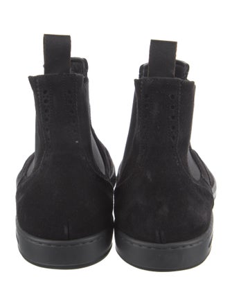 Giorgio Armani Suede Chelsea Boots