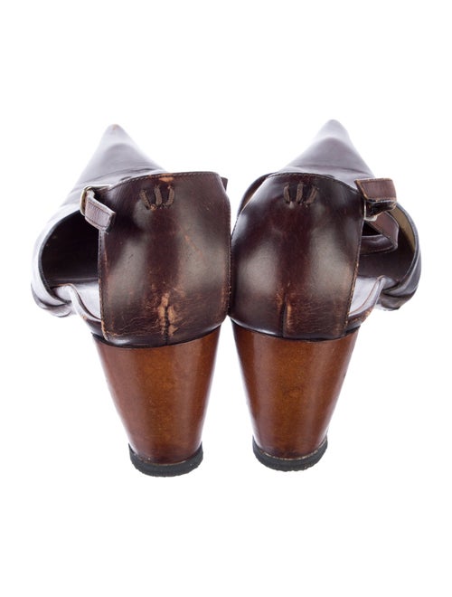 Giorgio Armani Leather Slingback Pumps