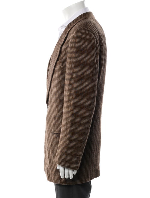 Giorgio Armani Cashmere Plaid Print Blazer