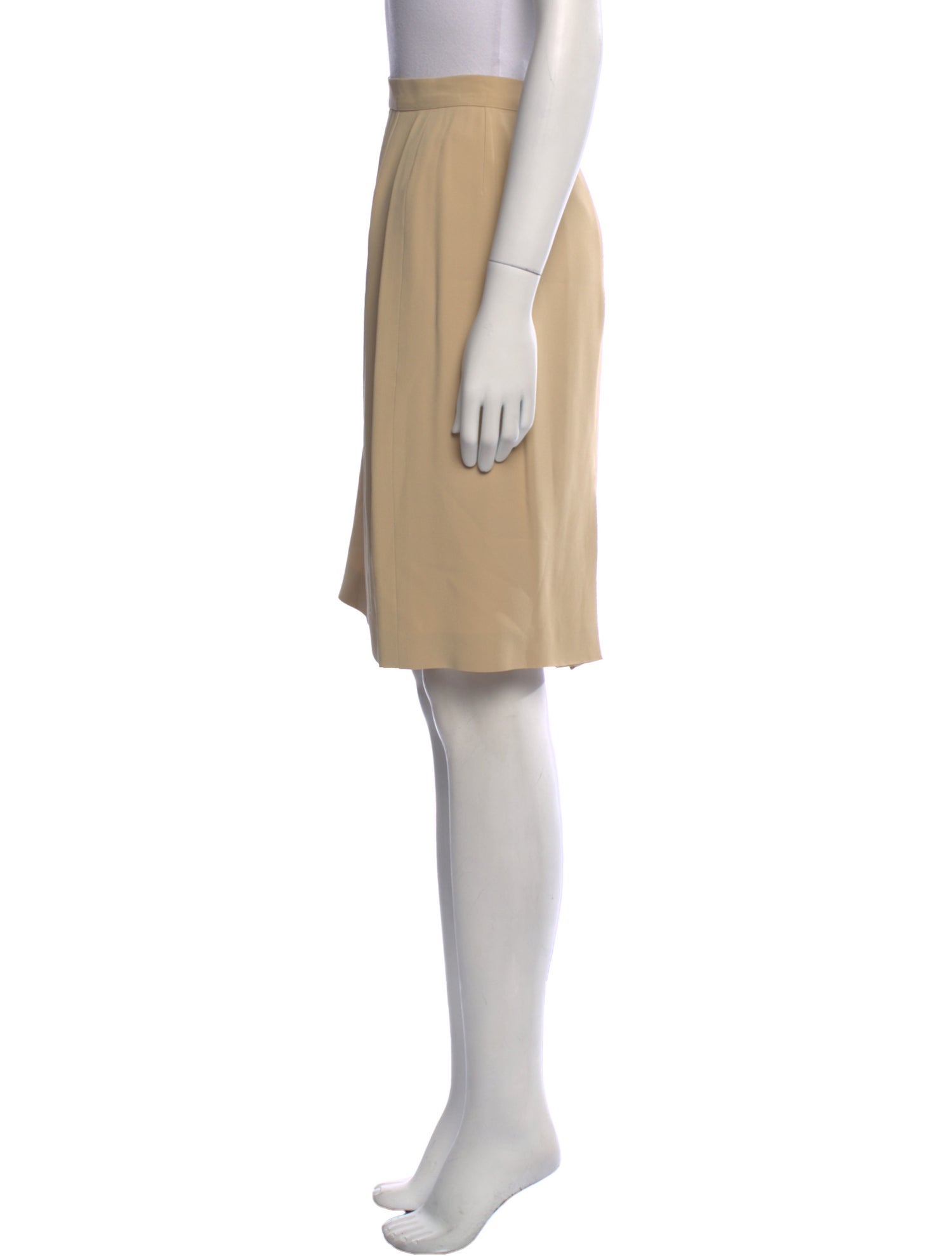 Giorgio Armani Pleated Accents Knee-Length Skirt