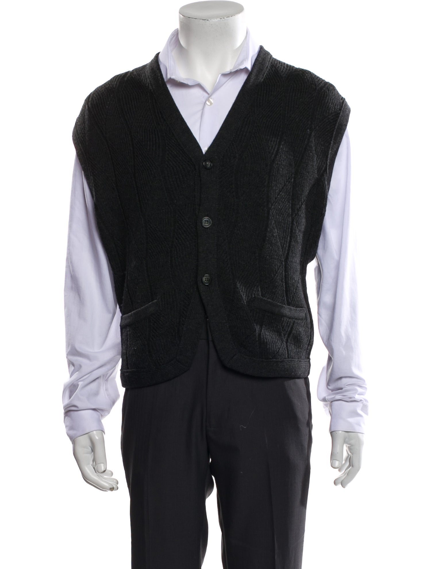 Giorgio Armani Wool V-Neck Cardigan