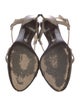 Giorgio Armani Leather Animal Print Slingback Sandals