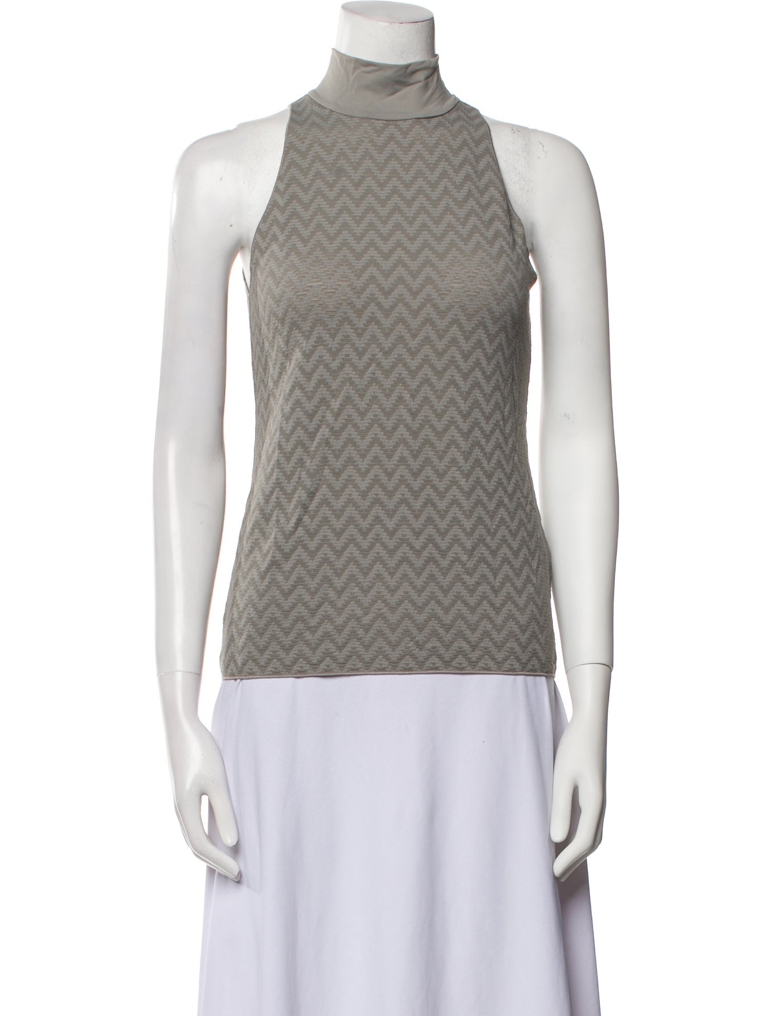 Giorgio Armani Turtleneck Sleeveless Top w/ Tags