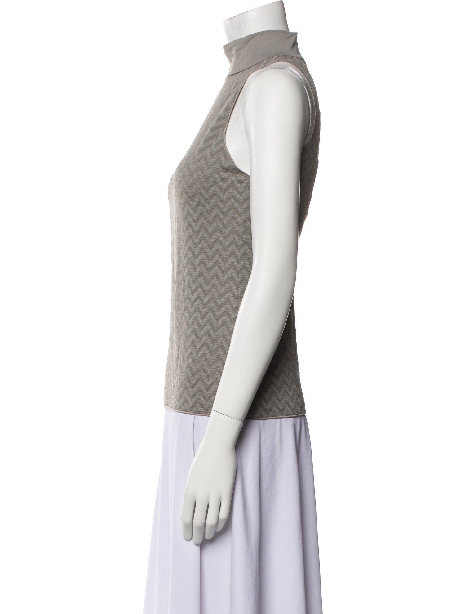 Giorgio Armani Turtleneck Sleeveless Top w/ Tags