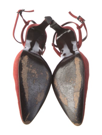 Giorgio Armani Suede Slingback Pumps
