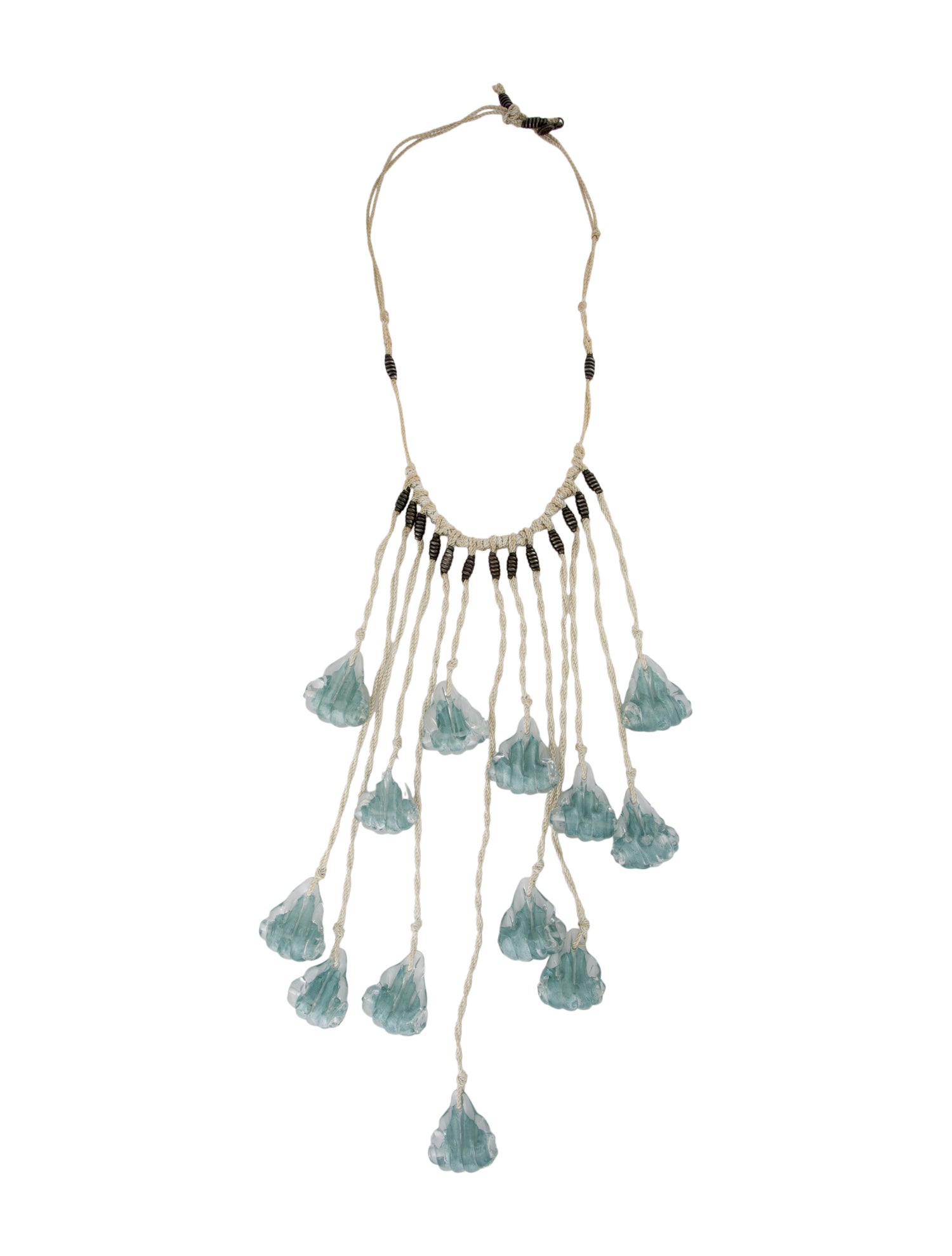 Giorgio Armani Vintage Resin & Cord Necklace