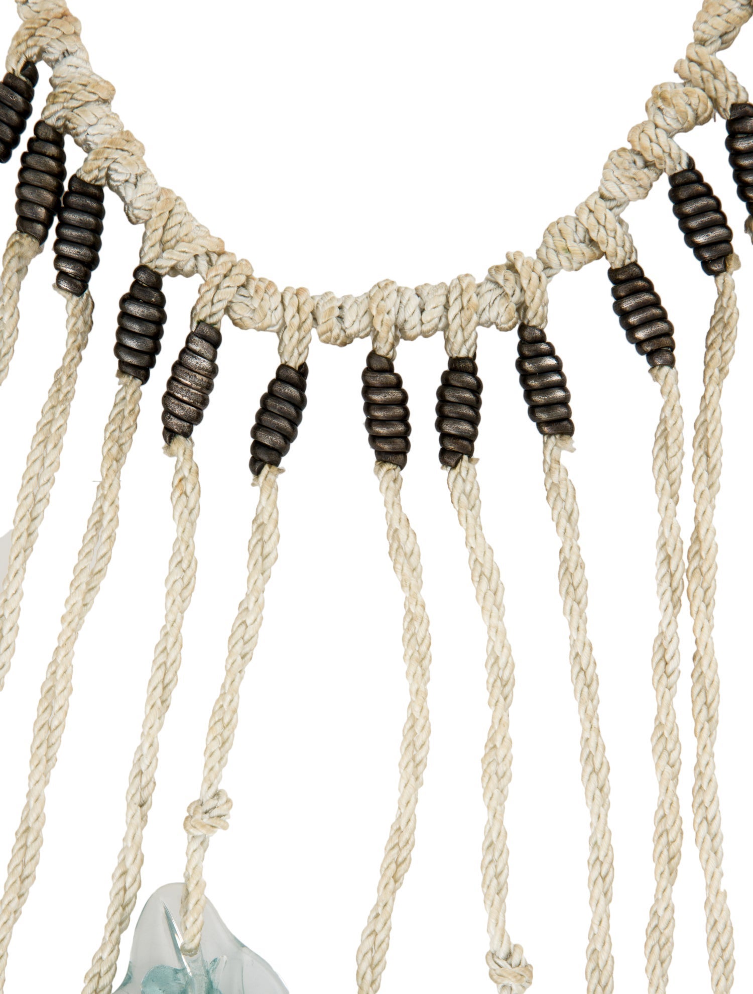 Giorgio Armani Vintage Resin & Cord Necklace